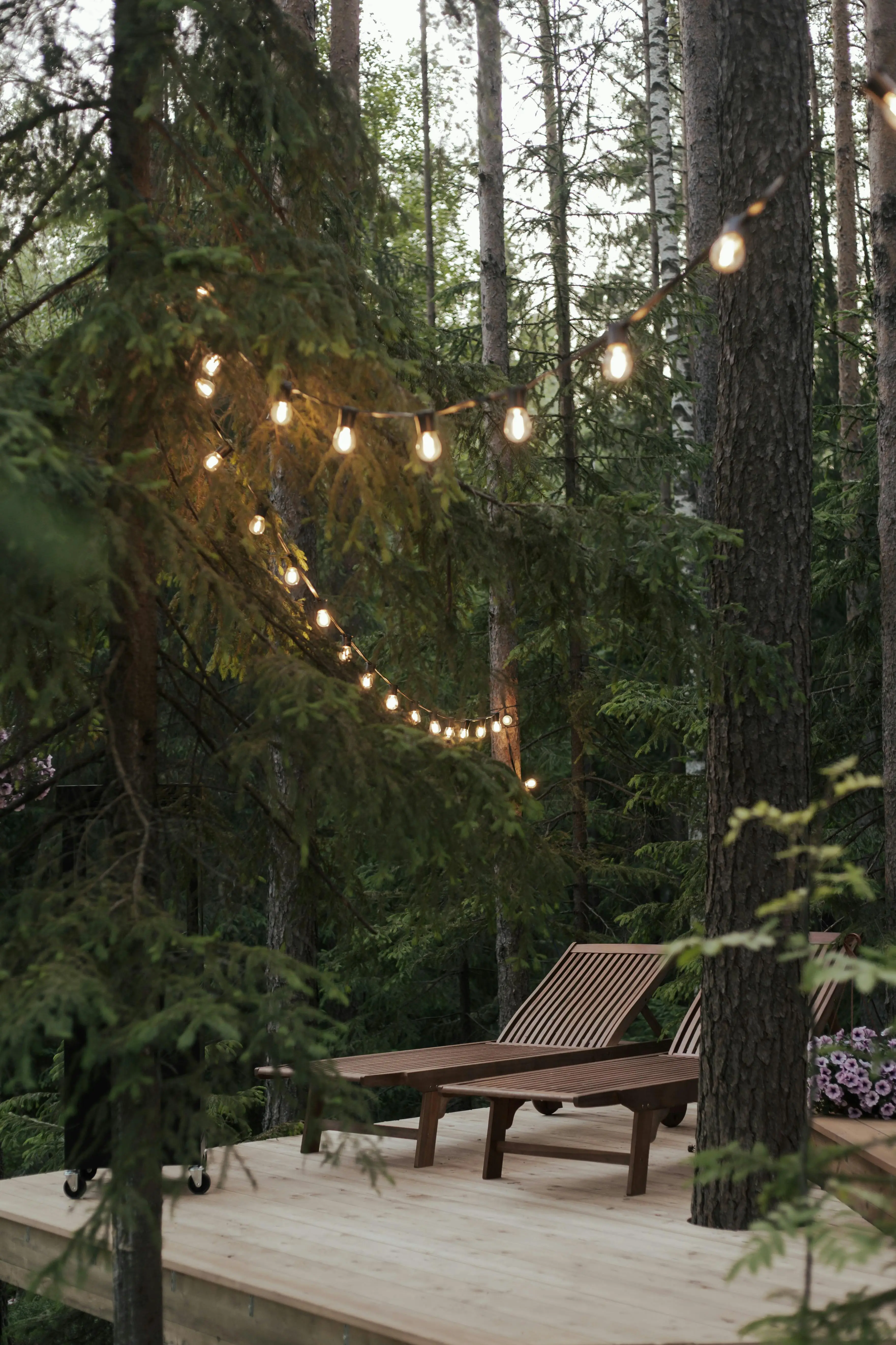 Backyard event lighting in Broken Arrow, Oklahoma